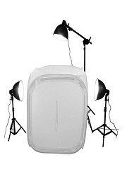 Perfekte Productfotografie Fotostudio mit Fotozelt-Lichtwürfel